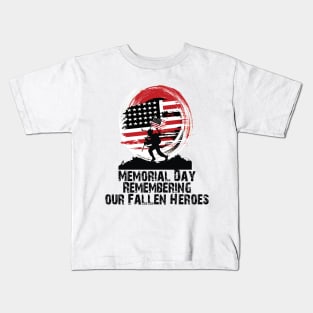 Memorial Day Remembering our Fallen Heroes Kids T-Shirt